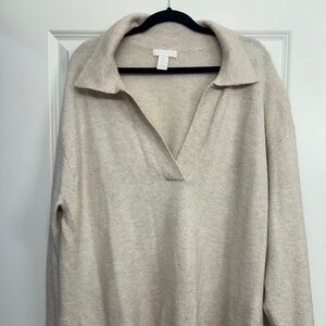 Cream Polo Sweater
